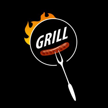 Barbekü partisi logosu