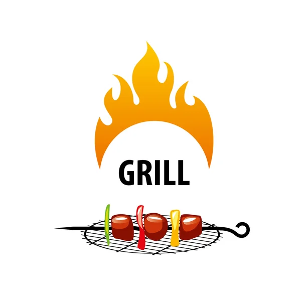 Barbecue logo de fête — Image vectorielle