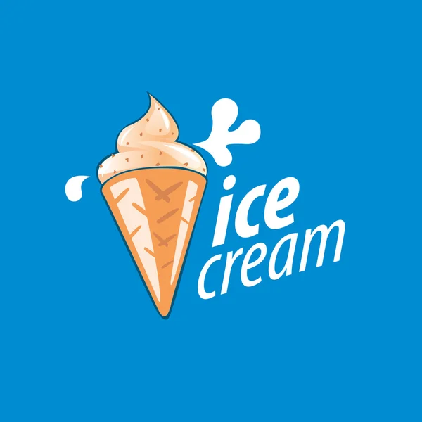 Logo crème glacée — Image vectorielle