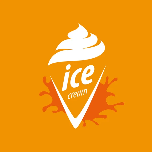 Logo dondurması. — Stok Vektör