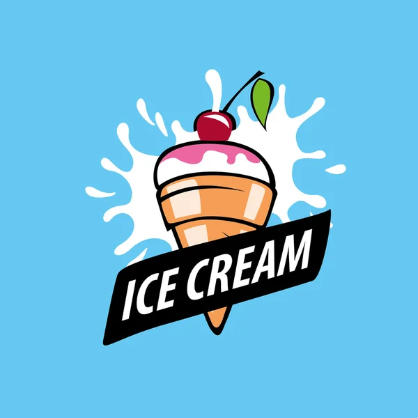 Logo crème glacée — Image vectorielle