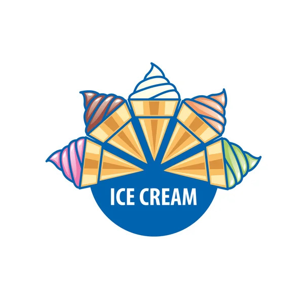 Logo ice cream — Stock Vector