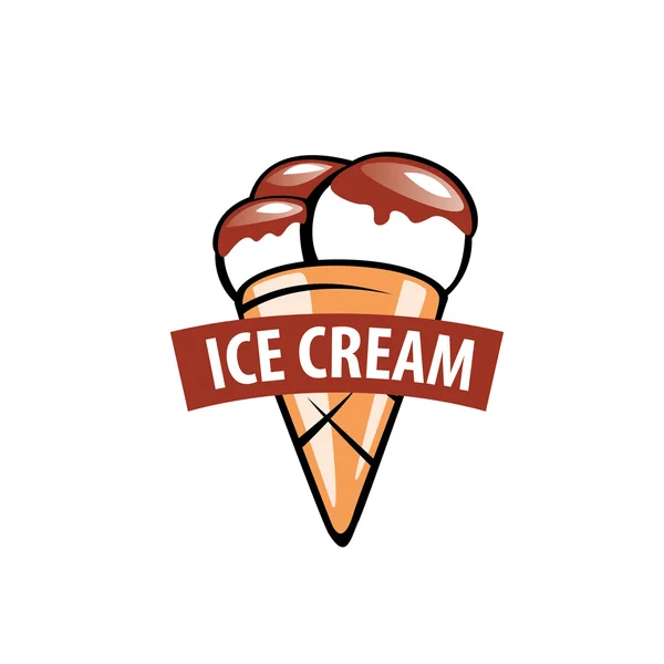 Logo crème glacée — Image vectorielle