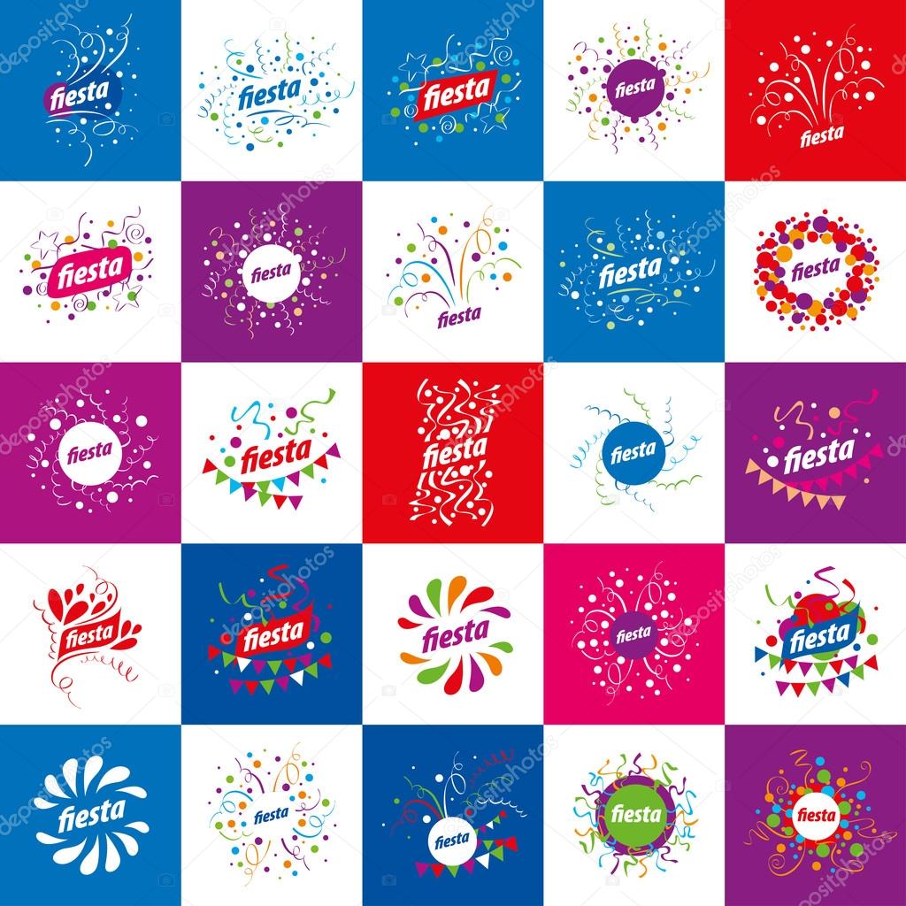 Abstract logo design for a holiday. Vector illustration