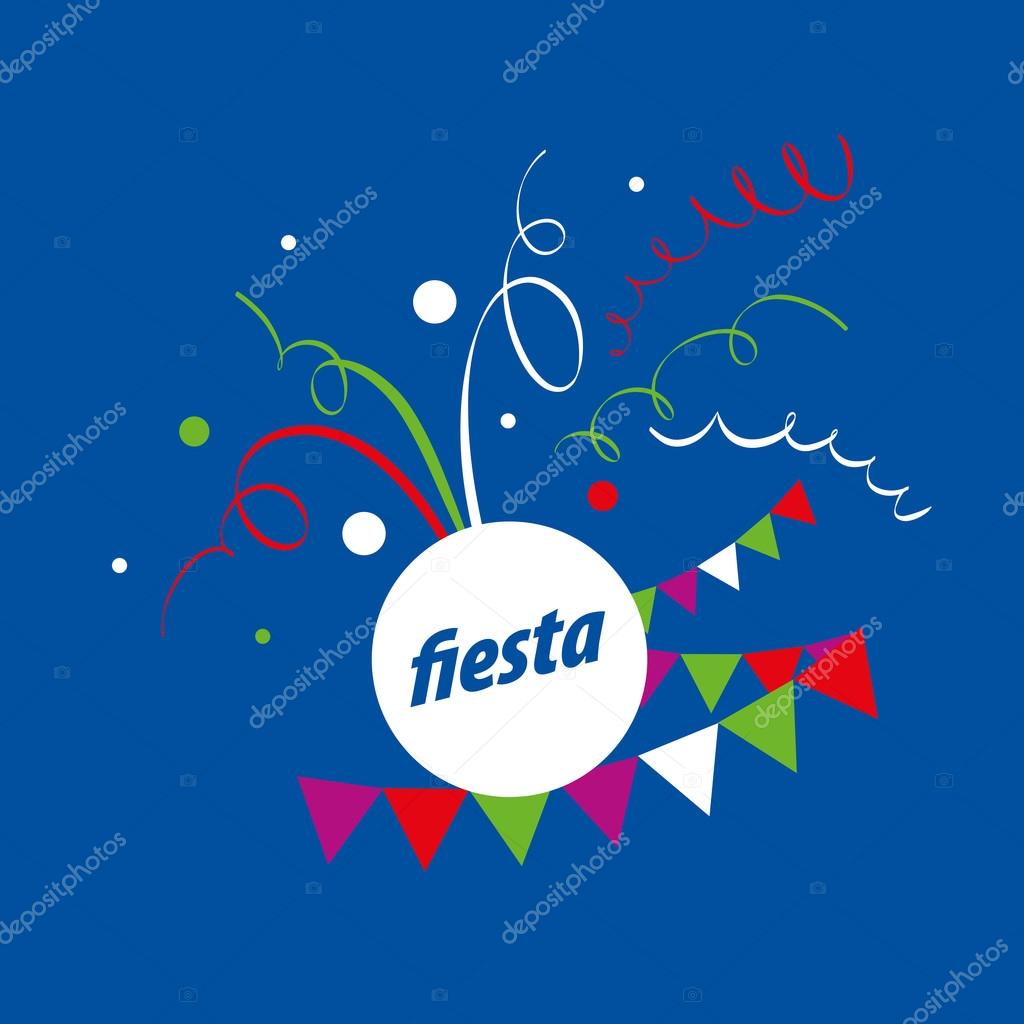 Abstract logo design for a holiday. Vector illustration