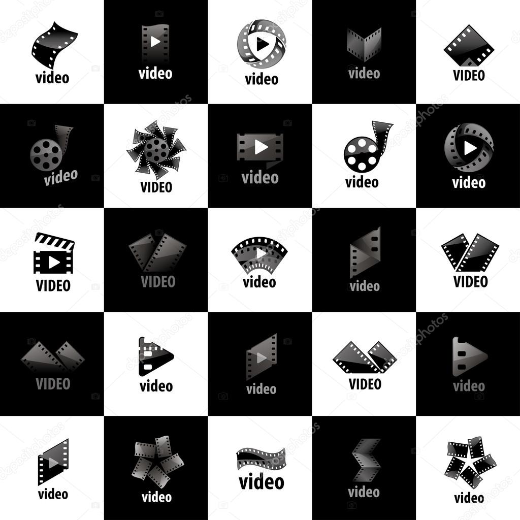 Logo design template films. Vector illustration of icon