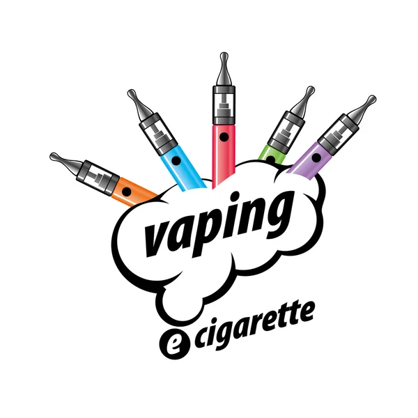 Logo vectoriel cigarette électronique — Image vectorielle