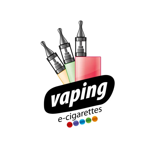 Vector logo elektronische sigaret — Stockvector