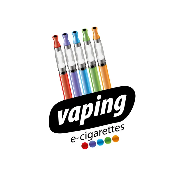 Wektor logo elektroniczny papieros — Wektor stockowy