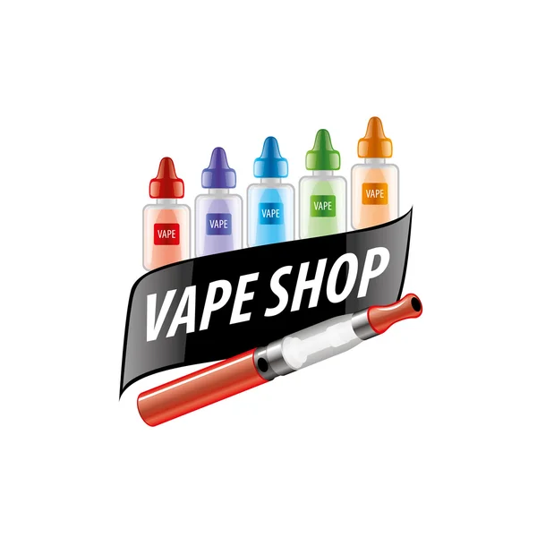 Векторний логотип магазину електронних сигарет — стоковий вектор