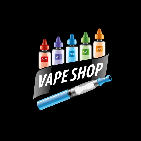 Векторный логотип магазина электронных сигарет — стоковый вектор