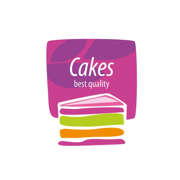 ベクトルのロゴのケーキ — ストックベクタ