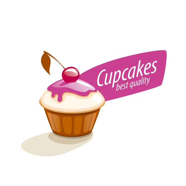 Gâteau logo vectoriel — Image vectorielle