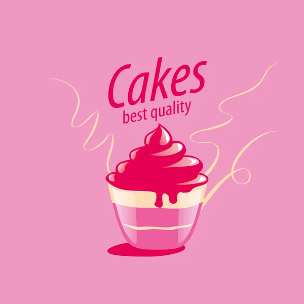 Logo de gâteau vectoriel — Image vectorielle