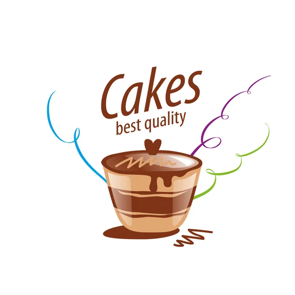 Logo de gâteau vectoriel — Image vectorielle