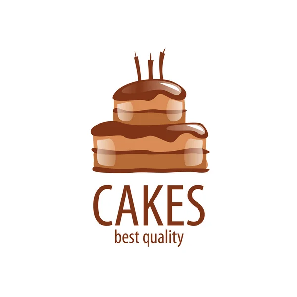 ケーキのベクトルのロゴ — ストックベクタ