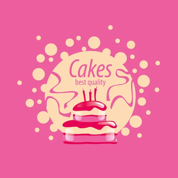 Logo de gâteau vectoriel — Image vectorielle