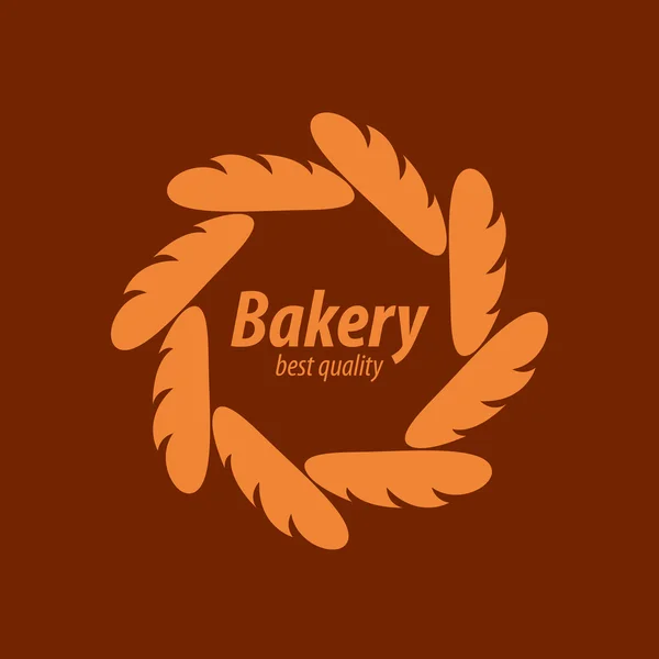 Logotipo do vetor pão — Vetor de Stock