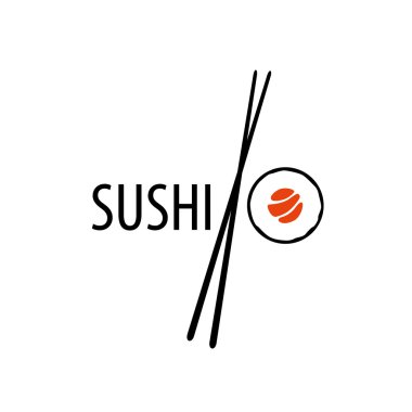 Suşi logo vektör