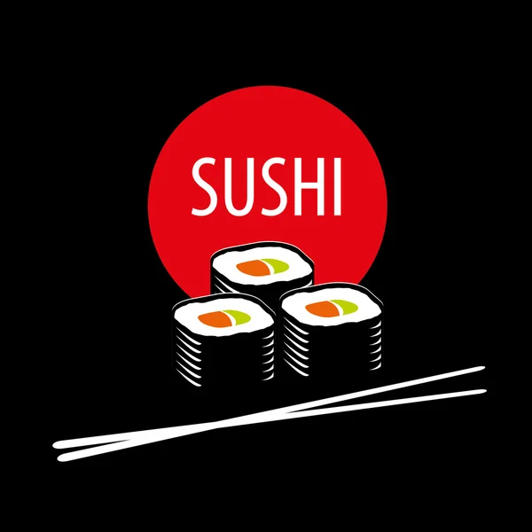 Vektorové Sushi logo — Stockový vektor