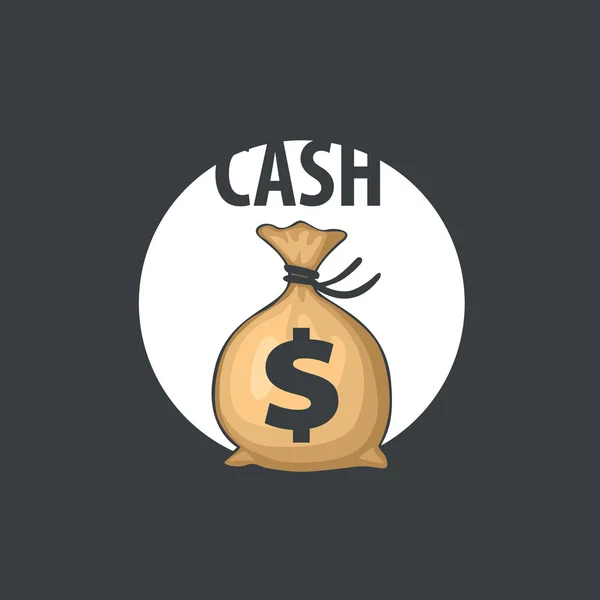 Τσάντα λογότυπο του χρήματος — Διανυσματικό Αρχείο