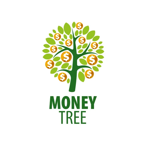 Logo money tree — Stock Vector