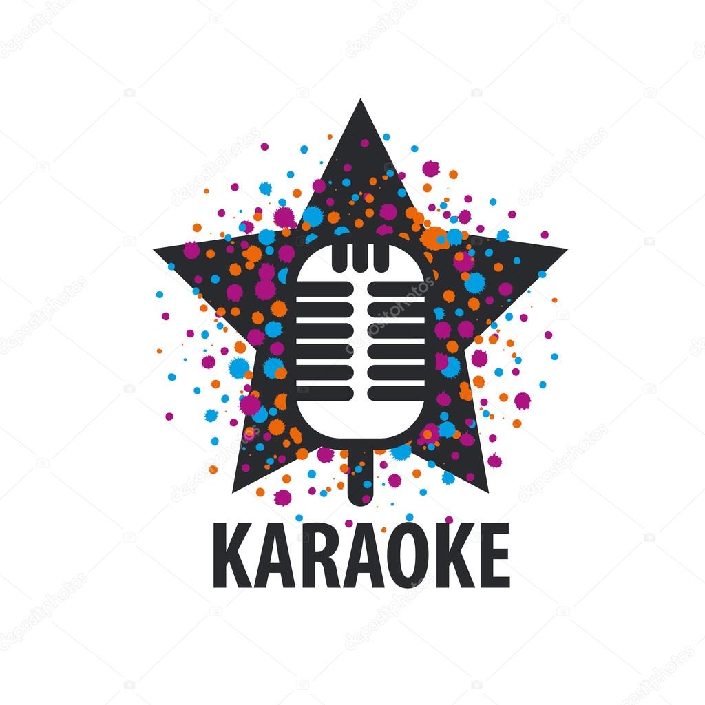 illustration vectorielle de micro microphone pour emblème de logo