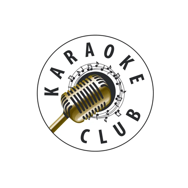 Logo vector karaoke — Vector de stock