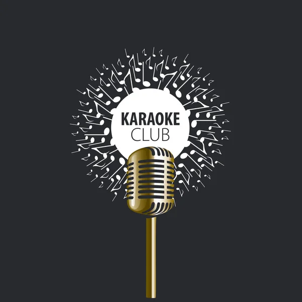 Vektör logo karaoke — Stok Vektör