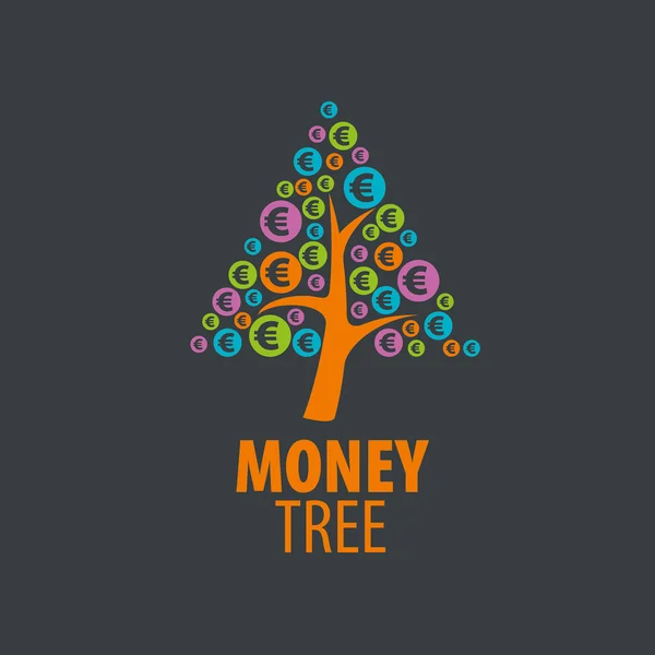 Logo money tree — Stock Vector