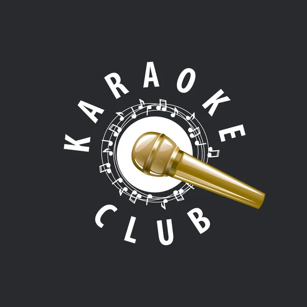Векторный логотип караоке — стоковый вектор
