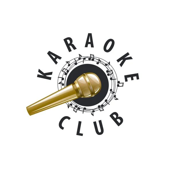 Logo vector karaoke — Vector de stock