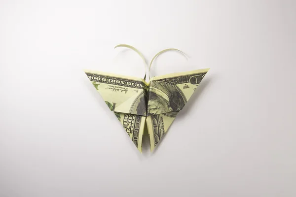 Δολάρια με τη μορφή των πεταλούδων — Φωτογραφία Αρχείου