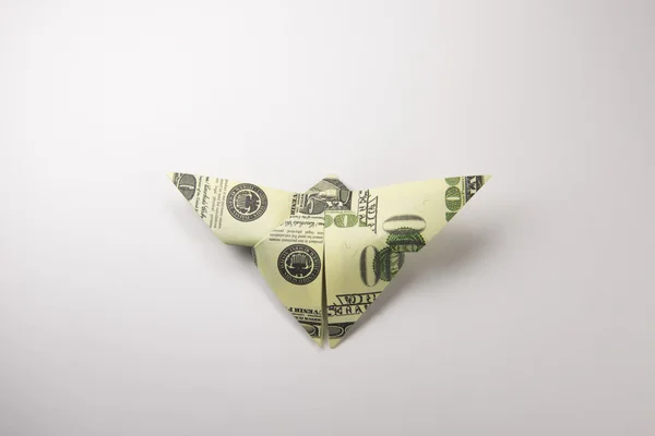 Dollar in de vorm van vlinders — Stockfoto