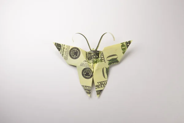 Dollars in the form of butterflies Stock Image