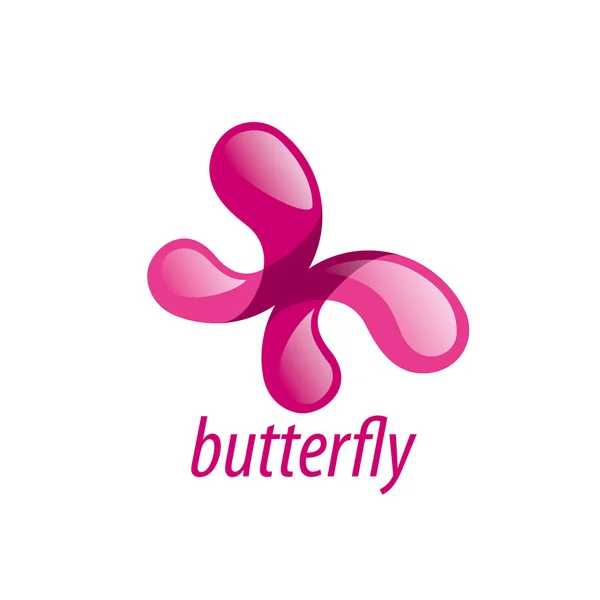 Logo vector mariposa — Vector de stock