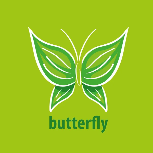 Kelebek logo vektör — Stok Vektör