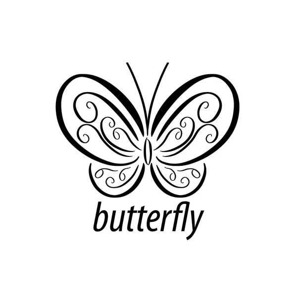 Logo vector mariposa — Vector de stock