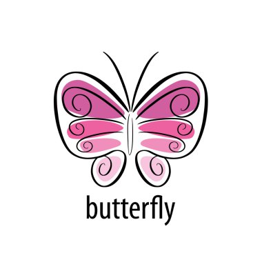 Kelebek logo vektör