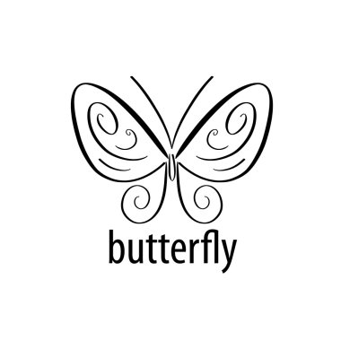 Kelebek logo vektör