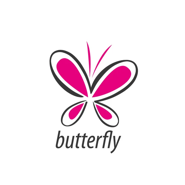 Logo vector mariposa — Vector de stock