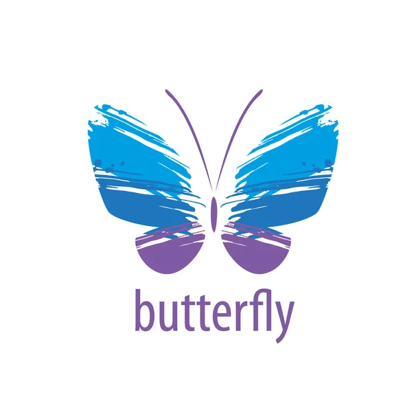 Logo vector mariposa — Vector de stock