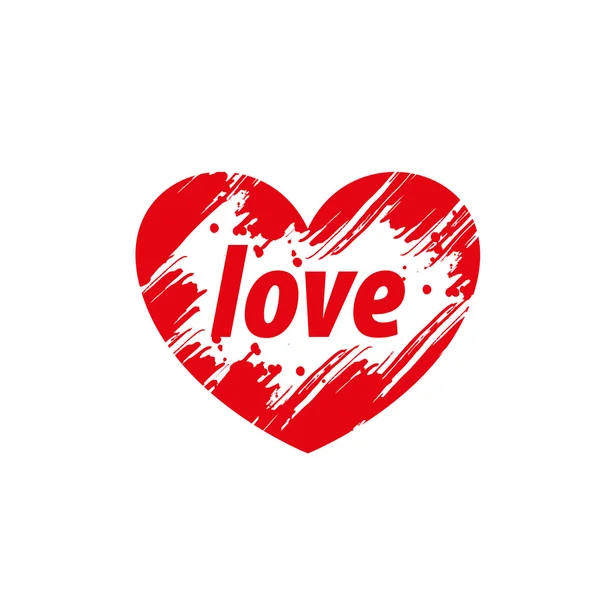 Logo coeur éclaboussure — Image vectorielle