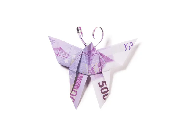 Euro in the form of butterflies — Stock Photo, Image