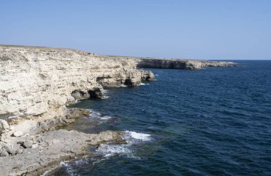 Olenevka köyündeki Tarkhankut Ulusal Doğa Parkı
