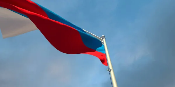 3d renderização da bandeira nacional da Rússia — Fotografia de Stock