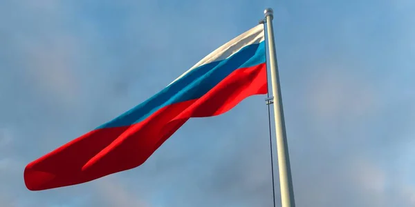 3d renderização da bandeira nacional da Rússia — Fotografia de Stock