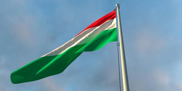 A magyar nemzeti zászló 3d értékesítése — Stock Fotó