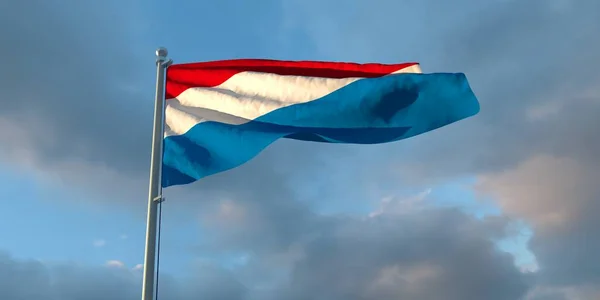 3d rendering of the national flag of the Netherlands — Stock Photo, Image