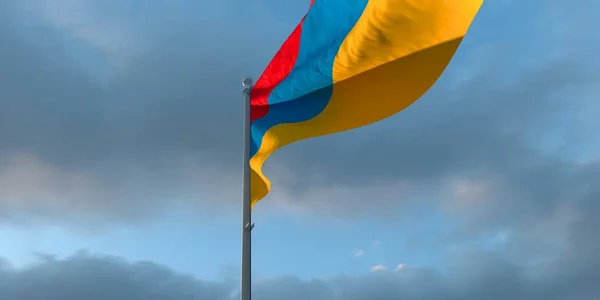 Ermenistan 'ın ulusal bayrağının 3D yorumlanması — Stok fotoğraf